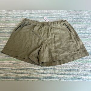 Banana Republic High Waist Green Shorts Relaxed Fit